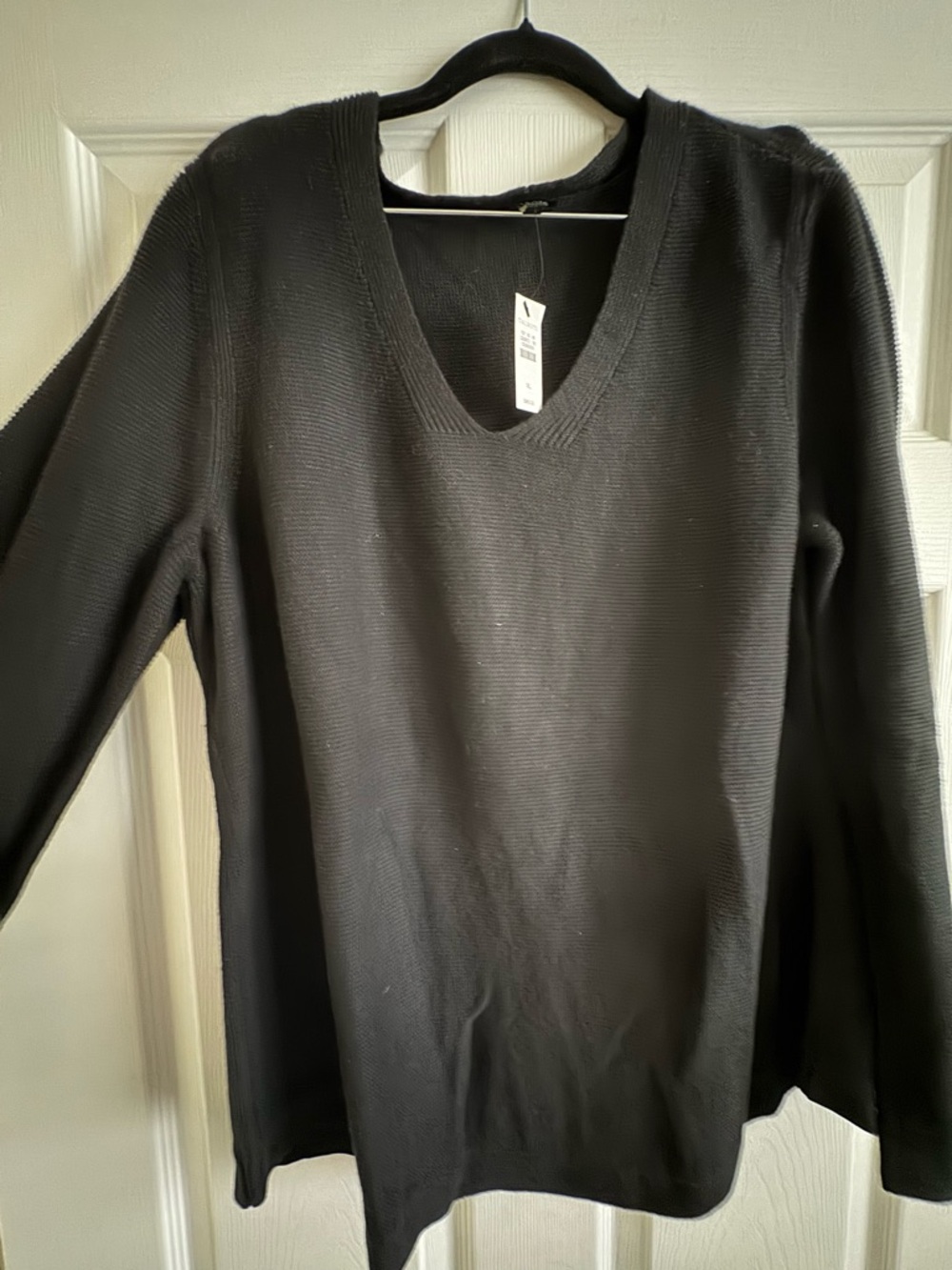 Talbots Black V-Neck Lightweight Sweater